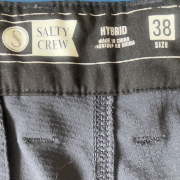 Salty Crew Men’s Hybrid Walk Shorts — Gray/Blue — Size 38 - Picture 3 of 3